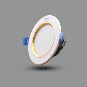 Đèn LED Downlight âm trần viền vàng 7W E110 90/7 11